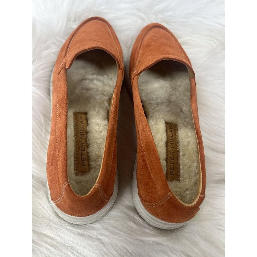 NEW Peter Millar CROWN CRAFT EXCURSIONIST VENETIAN SUEDE LOAFER Vtg Cayenne 9.5 - Picture 4 of 9